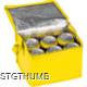 Picture of NON-WOVEN COOLING BAG - 6 CANS in Yellow