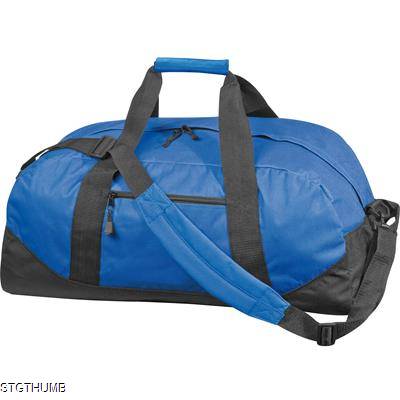 Picture of POLYESTER SPORTS TRAVEL BAG in Blue