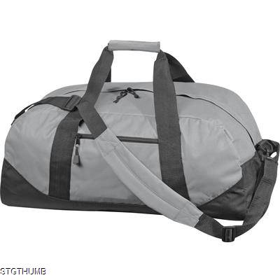 Picture of POLYESTER SPORTS TRAVEL BAG in Grey