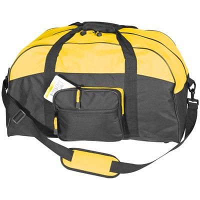 Picture of POLYESTER SPORTS TRAVEL BAG in Yellow