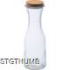 Picture of GLASS CARAFE with Cork Lid in Clear Transparent