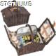Picture of PICNIC BASKET SET in Brown