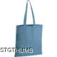 Picture of RECYCLED COTTON BAG with Long Handles in Blue