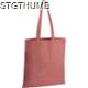 Picture of RECYCLED COTTON BAG with Long Handles in Red