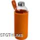 Picture of 1000 ML GLASS BOTTLE with Neoprene Sleeve in Orange