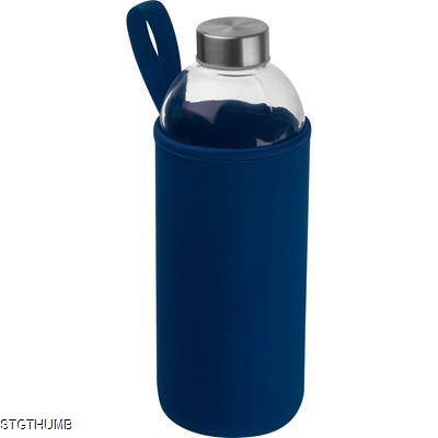Picture of 1000 ML GLASS BOTTLE with Neoprene Sleeve in Darkblue