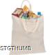 Picture of SHORT HANDLED HANDY SHOPPER TOTE BAG in White
