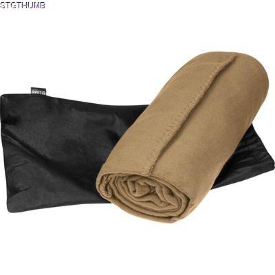 Picture of RPET FLEECE PICNIC BLANKET in Beige.