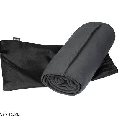 Picture of RPET FLEECE PICNIC BLANKET in Anthracite Grey.
