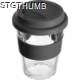 Picture of GLASS MUG with Silicon Sleeve & Lid in Black