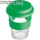 Picture of GLASS MUG with Silicon Sleeve & Lid in Green