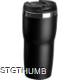 Picture of DOUBLE WALL STAINLESS STEEL METAL DRINK BOTTLE in Black