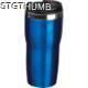 Picture of DOUBLE WALL STAINLESS STEEL METAL DRINK BOTTLE in Blue