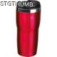 Picture of DOUBLE WALL STAINLESS STEEL METAL DRINK BOTTLE in Red