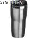 Picture of DOUBLE WALL STAINLESS STEEL METAL DRINK BOTTLE in Silvergrey