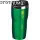 Picture of DOUBLE WALL STAINLESS STEEL METAL DRINK BOTTLE in Green