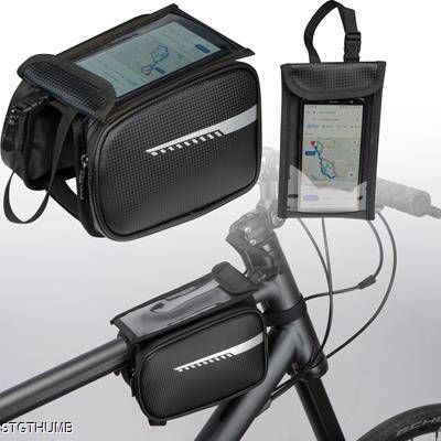 Picture of BICYCLE MOBILE PHONE BAG in Black.