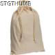 Picture of LARGE DRAWSTRING BAG MADE FROM RECYCLED COTTON in Beige