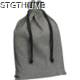Picture of LARGE DRAWSTRING BAG MADE FROM RECYCLED COTTON in Anthracite Grey