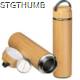Picture of STAINLESS STEEL METAL DRINK BOTTLE BAMBOO in Beige