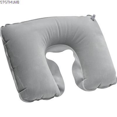 Picture of INFLATABLE TRAVEL PILLOW in Grey.