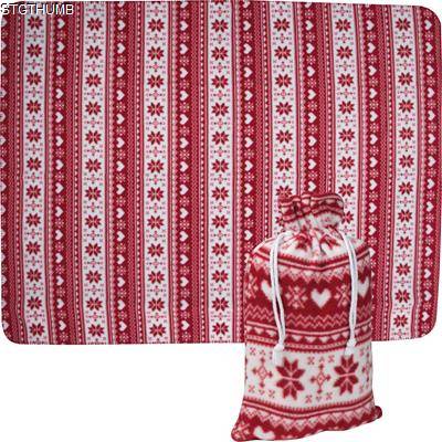 Picture of CHRISTMASSY PICNIC BLANKET in Red.