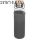 Picture of GLASS BOTTLE with Neoprene Sleeve, 600ml in Silvergrey