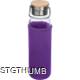 Picture of GLASS BOTTLE with Neoprene Sleeve, 600ml in Purple