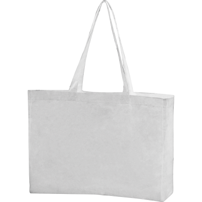 Picture of ORGANIC COTTON BAG (GOTS) in White.