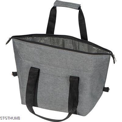 Picture of POLYESTER COOL BAG in Silvergrey.