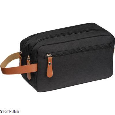 Picture of POLYESTER COSMETICS BAG in Black.