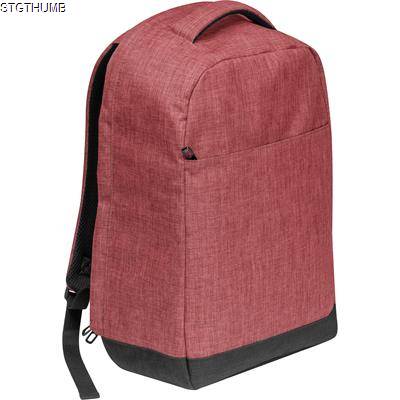 Picture of POLYESTER BACKPACK RUCKSACK in Red