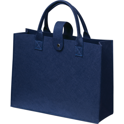 Picture of RPET FELT BAG in Darkblue.