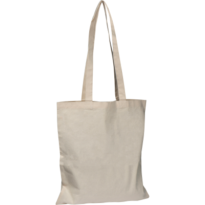 Picture of COTTON BAG with Long Handles 180g & M² in Beige.