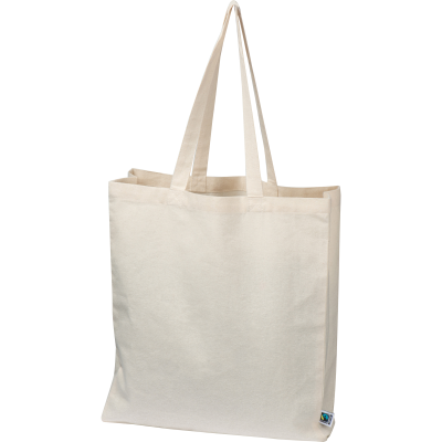 Picture of FAIRTRADE COTTON BAG in Beige.