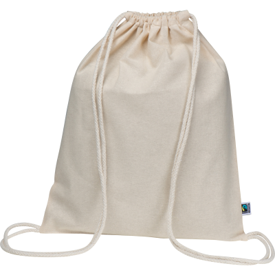 Picture of FAIRTRADE GYMBAG in Beige.
