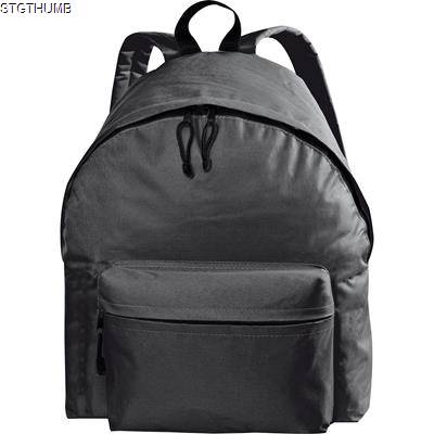 Picture of POLYESTER BACKPACK RUCKSACK in Black