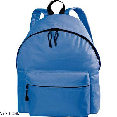 Picture of POLYESTER BACKPACK RUCKSACK in Blue