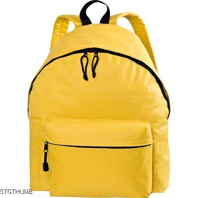 Picture of POLYESTER BACKPACK RUCKSACK in Yellow