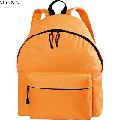 Picture of POLYESTER BACKPACK RUCKSACK in Orange