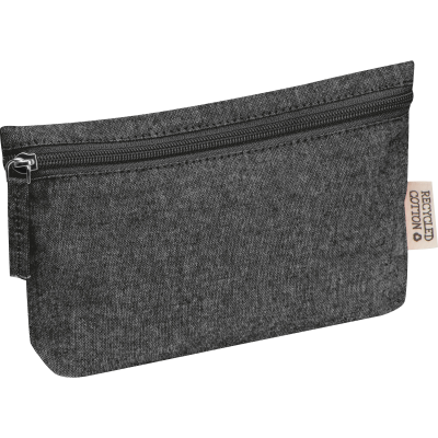 Picture of COTTON BAG with Zip Fastener in Black 