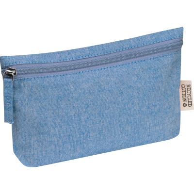 Picture of COTTON BAG with Zip Fastener in Blue 