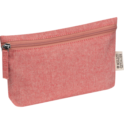 Picture of COTTON BAG with Zip Fastener in Red 
