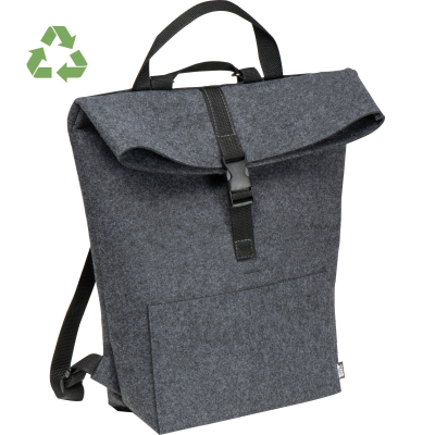 Picture of LARGE FELT BACKPACK RUCKSACK in Anthracite Grey 