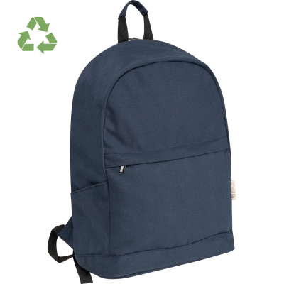 Picture of BACKPACK RUCKSACK MADE FROM RECYCLED COTTON in Darkblue 