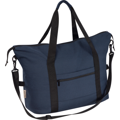 Picture of DUFFLE BAG MADE FROM RECYCLED COTTON in Darkblue 