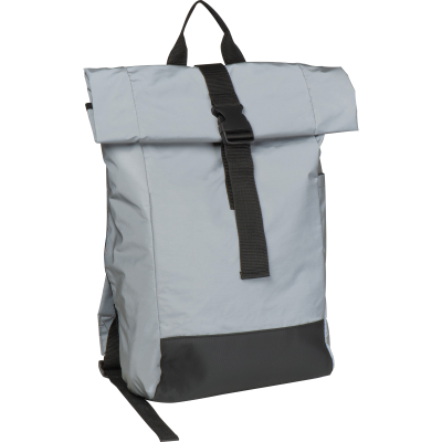 Picture of REFLECTIVE COURIER BACKPACK RUCKSACK in Silvergrey .