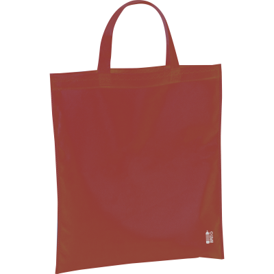 Picture of SHOPPER TOTE BAG MADE OF RECYCLED NON-WOVEN in Burgundy 
