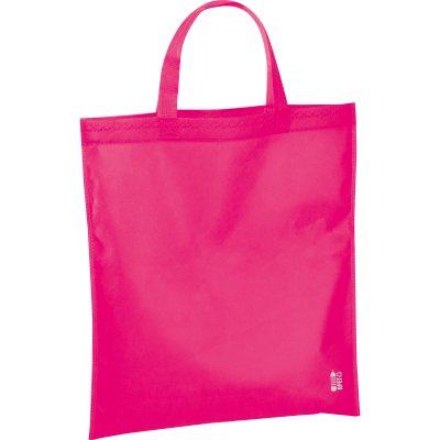Picture of SHOPPER TOTE BAG MADE OF RECYCLED NON-WOVEN in Pink 