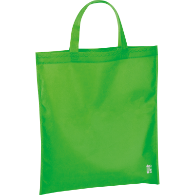 Picture of SHOPPER TOTE BAG MADE OF RECYCLED NON-WOVEN in Apple Green 